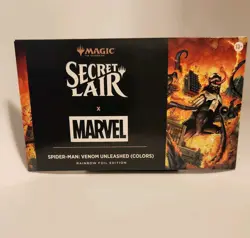 IN HAND MTG Secret Lair Marvel Spider-Man Venom Unleashed FOIL (Colors) Sealed - Image 1