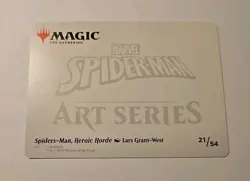 Spiders-Man, Heroic Horde Foil Stamped Art Card 21/54 MTG - Image 3