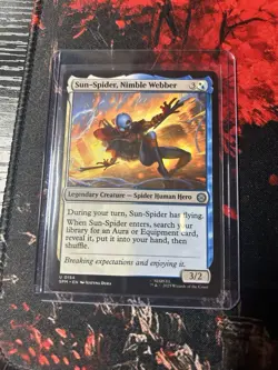 Sun-Spider, Nimble Webber - MTG Legendary Creature Card Silver Rarity Regular - Image 1