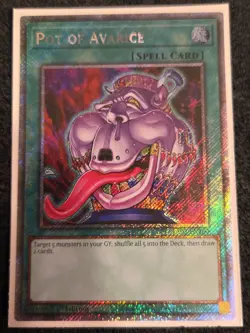 Yugioh! Pot of Avarice - RA03-EN160 - Platinum Secret Rare - 1st Edition Near Mi - Image 1