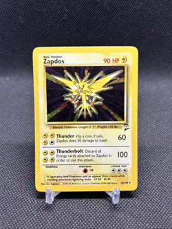 Pokemon TCG Zapdos Base Set 2 Holo Rare Card 20/130 Very good condition - Image 1