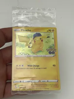 Pokemon GO TCG Pikachu Holo 028/078 Australian EB Games Promo CARD SEALED - Image 1