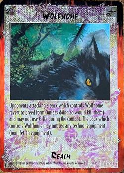 For BENJAMIN~WOLFHOME+BONUS PROMO=RAGE COLLECTIBLE CARD GAME CCG ULTRA-RARE FOIL - Image 1