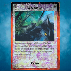 For BENJAMIN~WOLFHOME+BONUS PROMO=RAGE COLLECTIBLE CARD GAME CCG ULTRA-RARE FOIL - Image 3