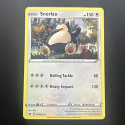 Snorlax 140/202 - Sword & Shield - Non-Holo Rare - Pokemon Card TCG - LP/MP - Image 1