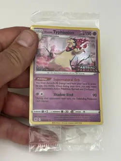 Hisuian Typhlosion 052/189 Holo Card EB Games Promo Astral Radiance Pokemon Seal - Image 1