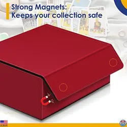 Kitoyz 1800+ Card Storage Box, PU Leather Card Deck Case with Magnetic Closure - Image 4