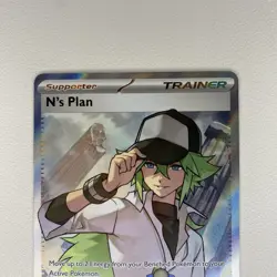 Pokemon TCG N's Plan Full Art Holo Card Black Bolt Secret Rare 163/086 - Image 2