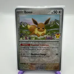 Pokemon Day 2025 Prismatic Evolutions Eevee Cosmos Promo TCG Card 074/131 - Image 1