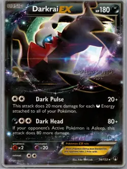 Darkrai EX 74/122 Championship Deck XY - BREAKpoint - Pokemon Card - MP - Image 1