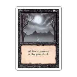 WOTC MtG 3rd Ed Bad Moon (R) NM - Image 1