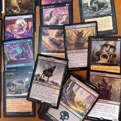 Whole COMMANDER Magic Deck MTG - BLACK RATS' EVIL Offerings Pure Black Tribal - Image 5
