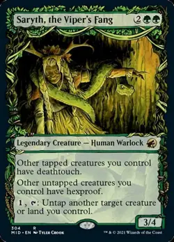Saryth, the Viper's Fang (Showcase) - Near Mint MTG Innistrad: Midnight Hunt - Image 1
