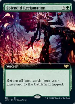 Splendid Reclamation (Extended Art) - Near Mint MTG Innistrad: Crimson Vow - Image 1