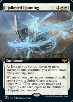 Hallowed Haunting (Extended Art) - Near Mint MTG Innistrad: Crimson Vow - Image 1