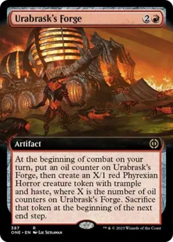 Urabrask's Forge (Extended Art) - Near Mint MTG Phyrexia: All Will Be One - Image 1