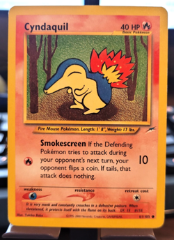 Pokemon Neo Destiny Cyndaquil Common Unlimited 61/105 LP Condition - Image 1