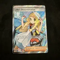 Lillie's Determination 169/132 Me01: Mega Evolution Holo Ultra Rare NM Pokemon - Image 1