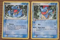 Pokemon Cards Totodile Croconaw Set Ex Unseen Forces /115 Rare - Image 1