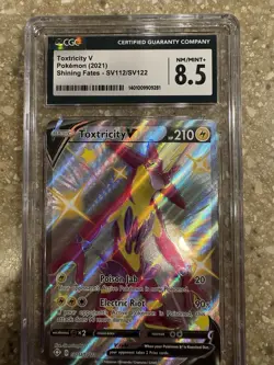 Toxtricity V Shiny SV112/SV122 CGC 8.5 NM/MINT+ 2021 Pokemon Shining Fates - Image 1