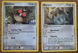 Pokemon Cards Hoothoot Noctowl Set Ex Unseen Forces /115 Rare Reverse Holo - Image 1