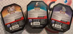 3 x Triple Whammy Collector Sealed Tins (Complete Tin Set) Pokemon TCG - Image 3