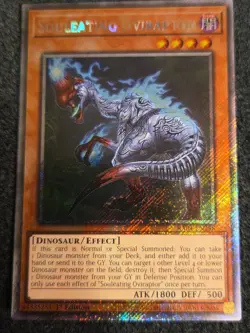 Yugioh Souleating Oviraptor RA04-EN288 Platinum Secret Rare NM - Image 1