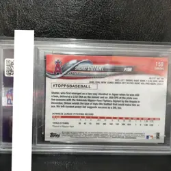 2018 topps chrome Shohei Ohtani rookie card psa10 - Image 2