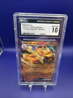 Charizard ex 006/165 Sv2a: Pokemon Card 151 Holo (Japanese) Gem Mint CGC 10 - Image 1