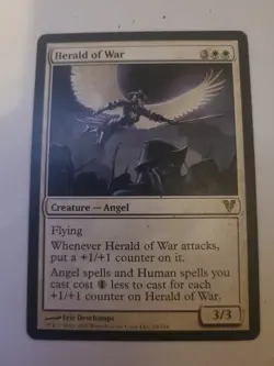 MTG Herald of War Avacyn Restored Angel Magic the Gathering Card - Image 1