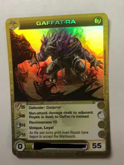 CHAOTIC PROMO RARE GAFFAT-RA (GAFFATRA) MAX ENERGY, WISDOM CARD - Image 2