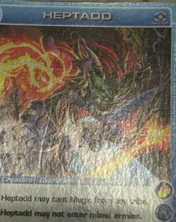 CHAOTIC DAWN OF PERIM STARTER DECK (OPENED) INCLUDES ULTRA RARE HEPTADD CARD - Image 2