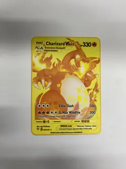 Charizard Vmax Gold Metal Pokemon Card-Collectible Gift Christmas PRETTY~ - Image 5