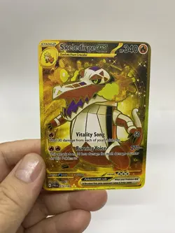 Skeledirge EX Gold Metal Pokemon Card-Collectible Gift Display！Christmas PRETTY - Image 3