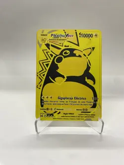 Pikachu VMAX Gold Metal Pokemon Card-Collectible Gift Display！Christmas PRETTY~ - Image 2