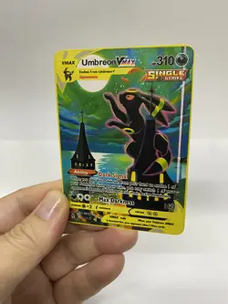 Umbreon Vmax Gold Metal Pokemon Card-Collectible Gift Display！Christmas PRETTY~ - Image 4
