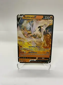 Reshiram V Gold Metal Pokemon Card-Collectible Gift Display！Christmas PRETTY~ - Image 5