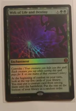 MTG Web of Life and Destiny 0122 Foil M Marvel's Spider-Man NM SPM - Image 1