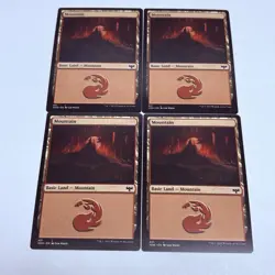Mountain - MtG Innistrad: Crimson Vow 401 Magic The Gathering Card Lot Of 4 Tc5 - Image 1