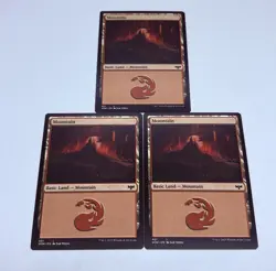 Mountain - MtG Innistrad: Crimson Vow 401 Lot Of 3 Magic The Gathering Card Tc5 - Image 1