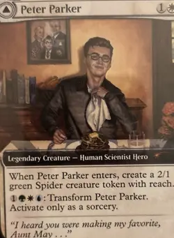 Peter Parker Amazing Spider-Man MTG Promo Magic The Gathering NYCC 2025 NM MINT - Image 4