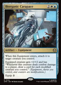 1x - Biorganic Carapace - #124 - Marvel's Spider-Man - NM MTG - Image 1