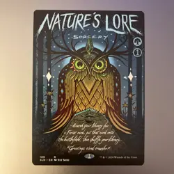 NATURE’S LORE (189) NM Secret Lair MTG Magic the Gathering - Image 1