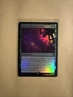 MTG Web of Life and Destiny SPM 0122 M NM FOIL - Image 1