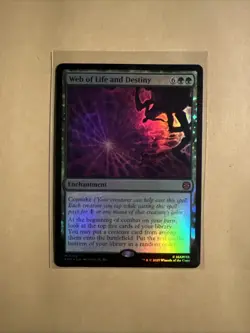 MTG Web of Life and Destiny SPM 0122 M NM FOIL - Image 2