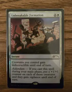 MTG New York Comic Con 2025 Promo Unbrekable Formation NM Foil! - Image 1