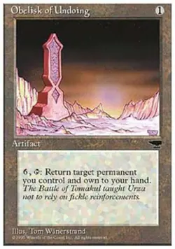 Obelisk of Undoing - Light Play MTG Chronicles - Image 1