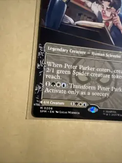 MTG Peter Parker SPM 0208 M NM Regular Borderless - Image 3