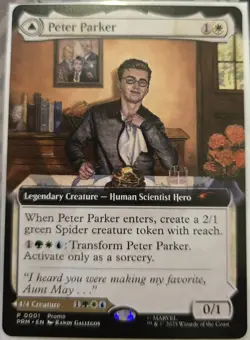 MTG Peter Parker (Extented Art) Promo NYCC Exclusive 2025 Non-Foil (0001) - Image 1