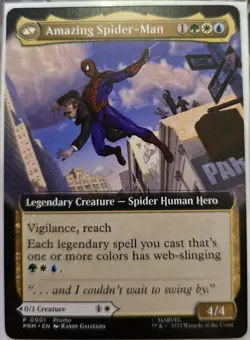 MTG Peter Parker (Extented Art) Promo NYCC Exclusive 2025 Non-Foil (0001) - Image 2